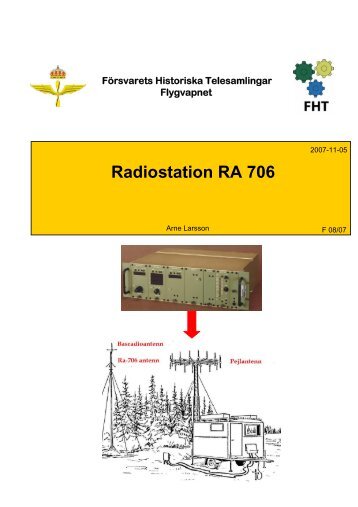 Radiostation RA 706 - Försvarets Historiska Telesamlingar,FHT