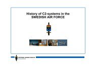 History of C2-systems in the SWEDISH AIR FORCE