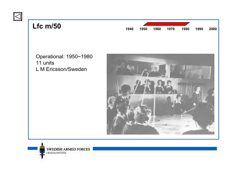 History of C2-systems in the SWEDISH AIR FORCE