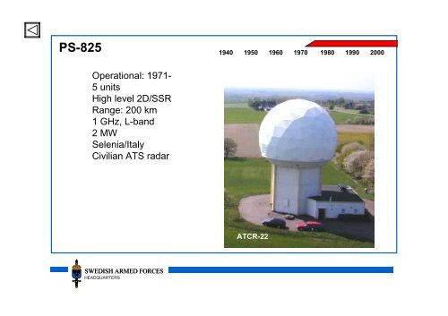 History of C2-systems in the SWEDISH AIR FORCE