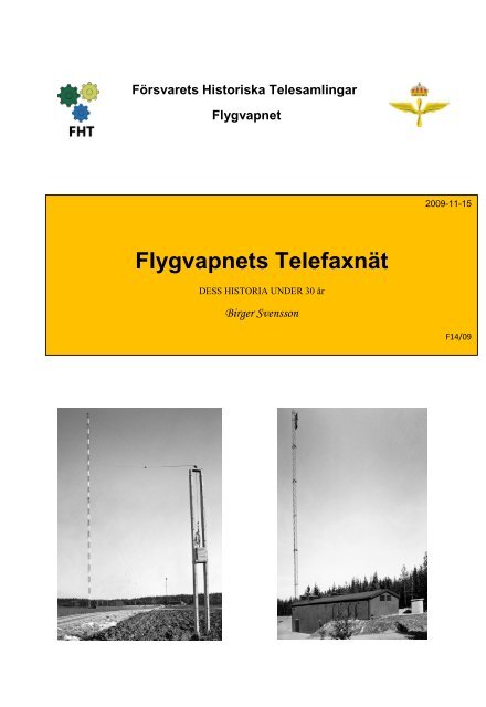 Flygvapnets Telefaxnät - Försvarets Historiska Telesamlingar,FHT