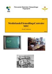 Meddelandeförmedlingscentral (MFC) - Försvarets Historiska ...