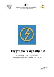 Flygvapnets signaltjänst - Försvarets Historiska Telesamlingar,FHT