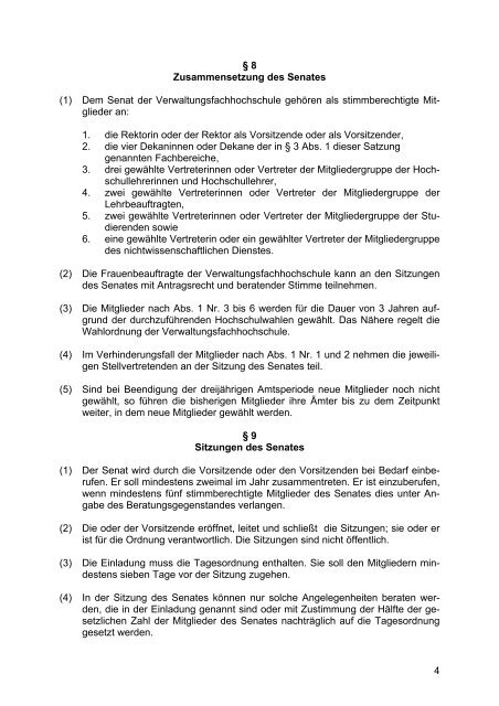 Verfassung - FHVD - Fachhochschule für Verwaltung und ...