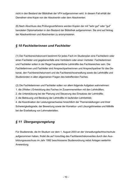 StudO-AV - FHVD - Fachhochschule für Verwaltung und ...