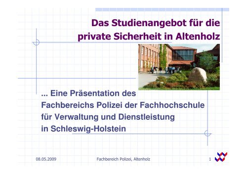 Das Studienangebot - FHVD - Fachhochschule für Verwaltung und ...