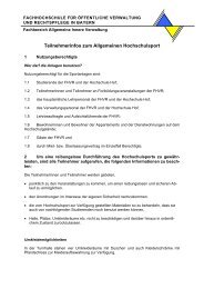 Sport Teilnehmerinfos - FHVR AIV