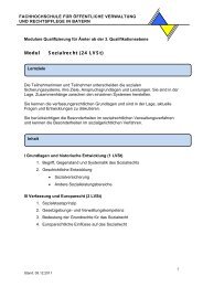 Modul Sozialrecht - Fachhochschule für öffentliche Verwaltung und ...