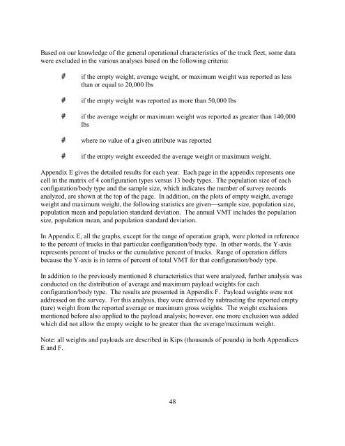 Analysis of the Vehicle Inventory and Use Survey for Trucks ... - About