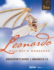 EDUCATORLS GUIDE l GRADES K-12 - The Franklin Institute