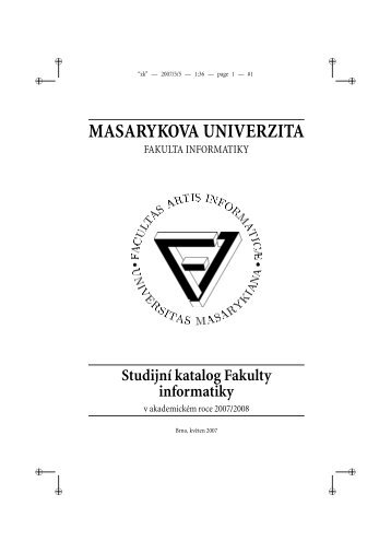 stáhnout - Fakulta informatiky - Masarykova univerzita