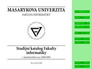 stáhnout - Fakulta informatiky - Masarykova univerzita