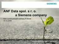 ANF Data spol. s r. o. a Siemens company