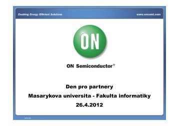 ON Semiconductor Czech Republic, s.r.o. - Fakulta informatiky