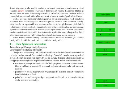 Studijní katalog - Fakulta informatiky - Masarykova univerzita