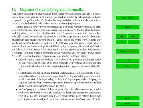 Studijní katalog - Fakulta informatiky - Masarykova univerzita