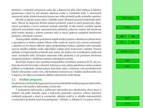 Studijní katalog - Fakulta informatiky - Masarykova univerzita