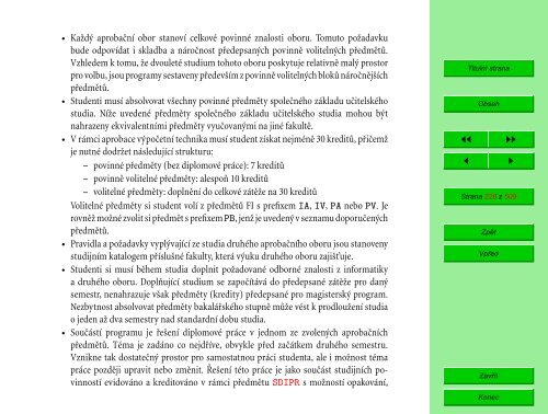 Studijní katalog - Fakulta informatiky - Masarykova univerzita