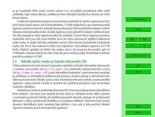 Studijní katalog - Fakulta informatiky - Masarykova univerzita