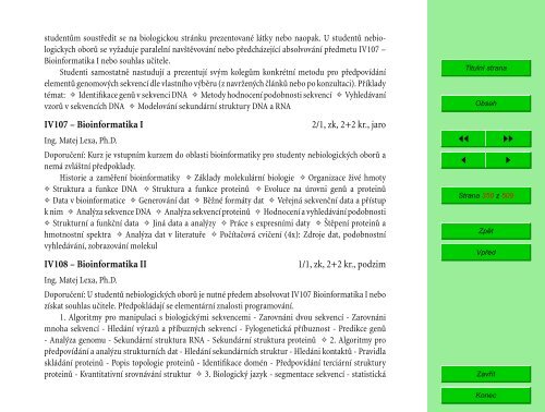 Studijní katalog - Fakulta informatiky - Masarykova univerzita