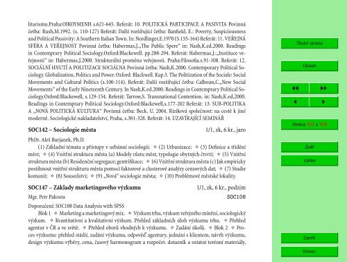 Studijní katalog - Fakulta informatiky - Masarykova univerzita