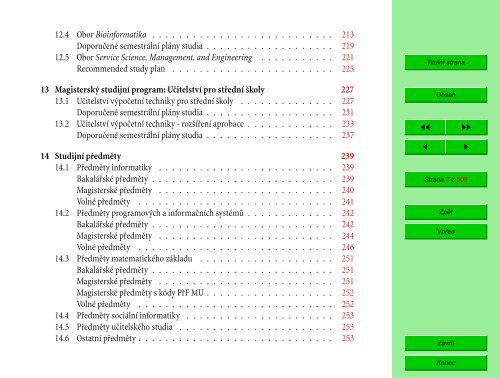 Studijní katalog - Fakulta informatiky - Masarykova univerzita