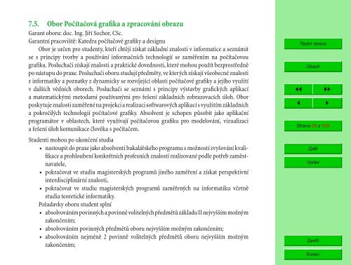 Studijní katalog - Fakulta informatiky - Masarykova univerzita