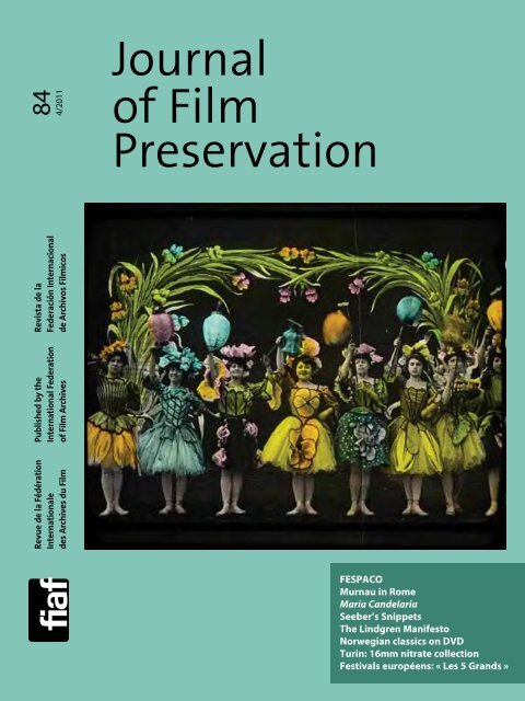 Journal of Film Preservation - FIAF