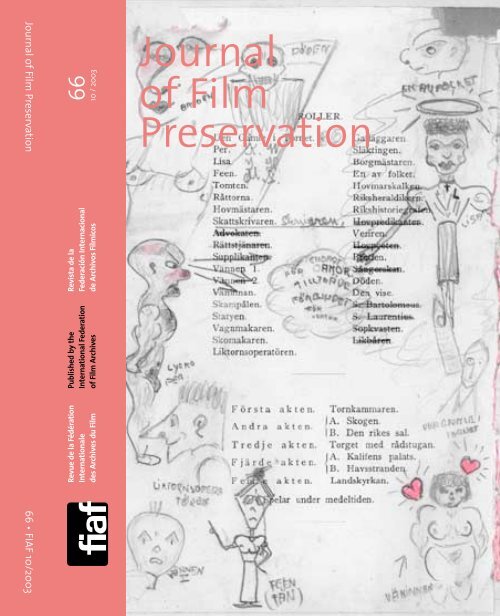 Journal of Film Preservation - FIAF