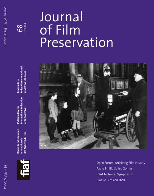 Calaméo - JOURNAL OF FILM PRESERVATION #107, OCTOBER 2022