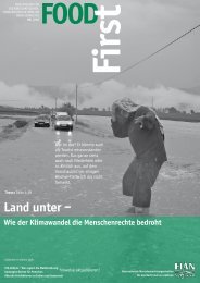 FOODFirst 2010-3: Land unter - Wie der ... - FIAN Österreich