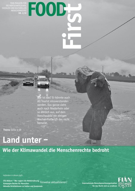 FOODFirst 2010-3: Land unter - Wie der ... - FIAN Österreich
