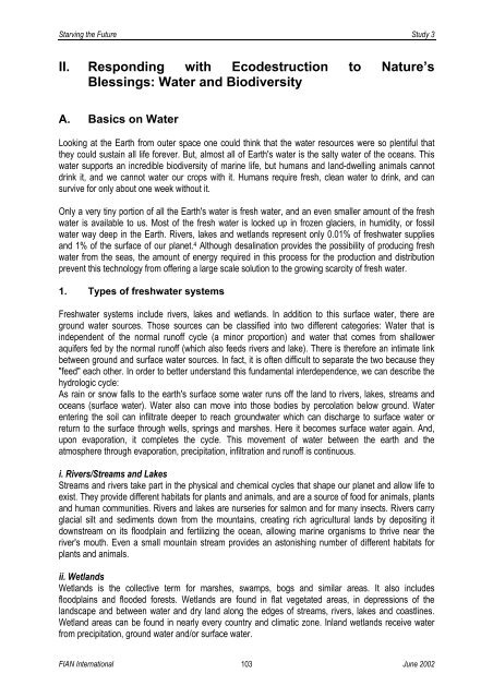 Study 3: Ecodestruction and the Right to Food: The Cases of Water ...
