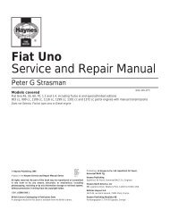 Fiat Uno Service and Repair Manual