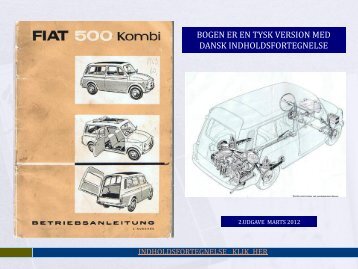 Instruktionsbog - Fiat 500 Klub Danmark