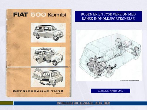 Instruktionsbog - Fiat 500 Klub Danmark