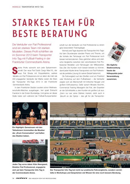 DOMANI - Das Magazin von FIAT Professional | Ausgabe 02/2012