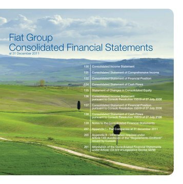 Fiat Group - Consolidated Financial Statements and Notes - Fiat SpA