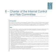 Charter of the Internal Control and Risk Committee 6 – - Fiat SpA