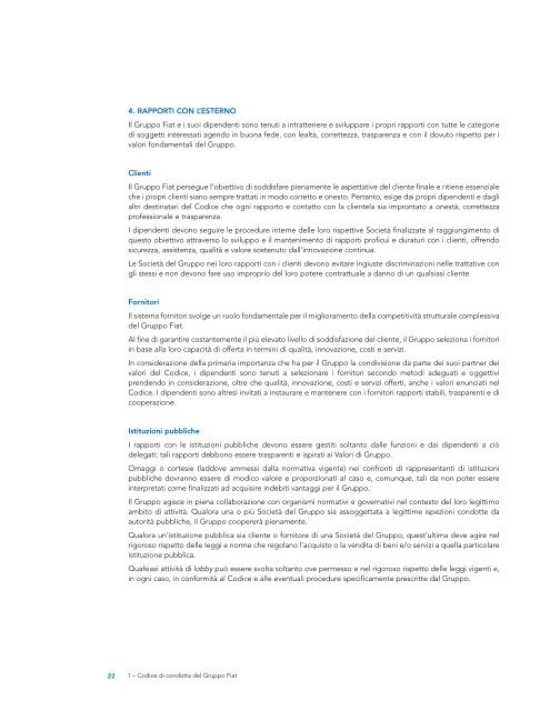 Relazione sulla Corporate Governance (Marzo 2006) - Fiat SpA