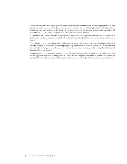 Relazione sulla Corporate Governance (Marzo 2006) - Fiat SpA