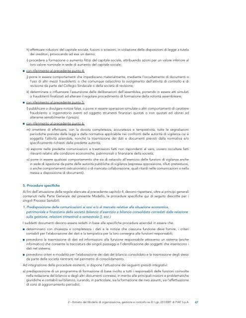 Relazione sulla Corporate Governance (Marzo 2006) - Fiat SpA