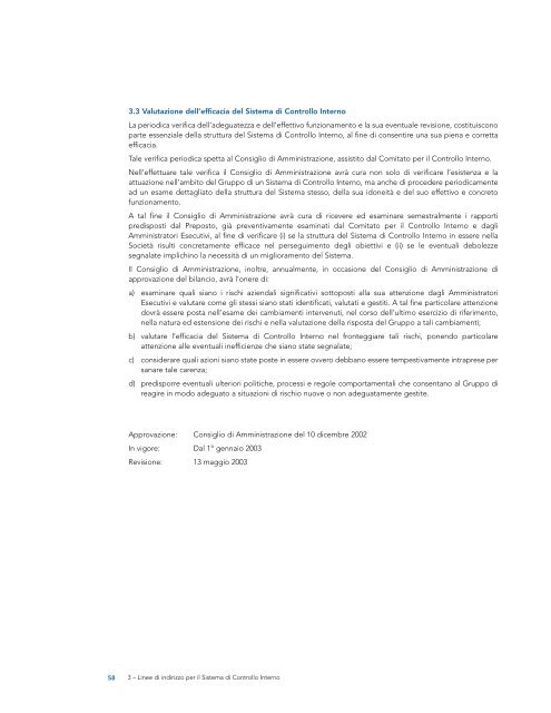 Relazione sulla Corporate Governance (Marzo 2006) - Fiat SpA