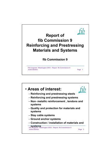 Commission 9 report - The International Federation for Structural ...