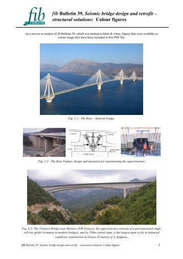 fib Bulletin 39, Seismic bridge design and retrofit – structural solutions