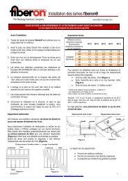 Notice d'intallation des lames fiberon - Fiberon Europe