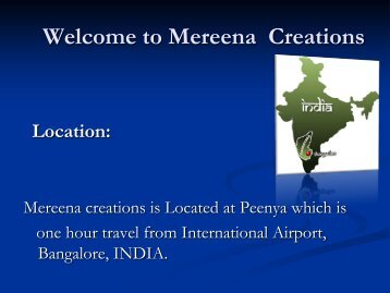 Mereena Creations Location - Fibre2fashion