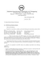 Fédération Internationale de Bobsleigh et de Tobogganing - FIBT