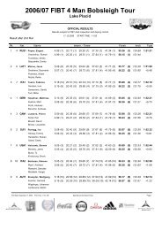 2006/07 FIBT 4 Man Bobsleigh Tour