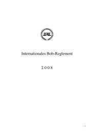 Internationales Bob-Reglement 2 0 0 8 - FIBT